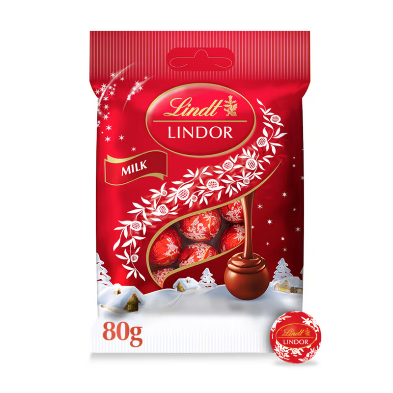 Lindt Lindor Mini Milk Chocolate Truffles 80G