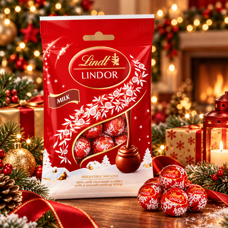Lindt Lindor Mini Milk Chocolate Truffles 80G