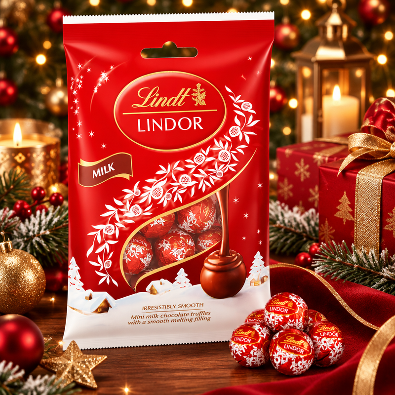 Lindt Lindor Mini Milk Chocolate Truffles 80G