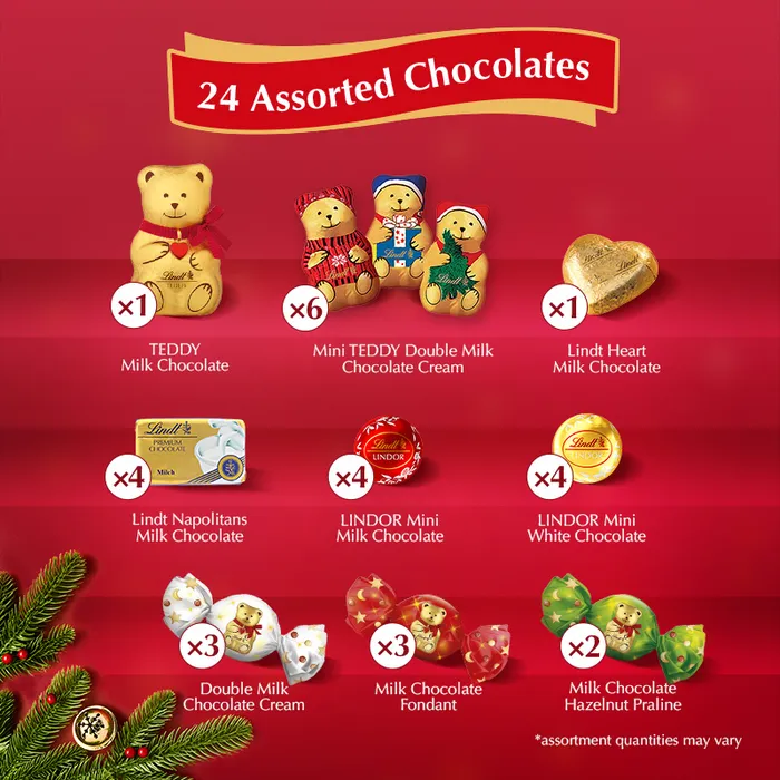 Lindt TEDDY Winter Wonderland Advent Calendar 170g