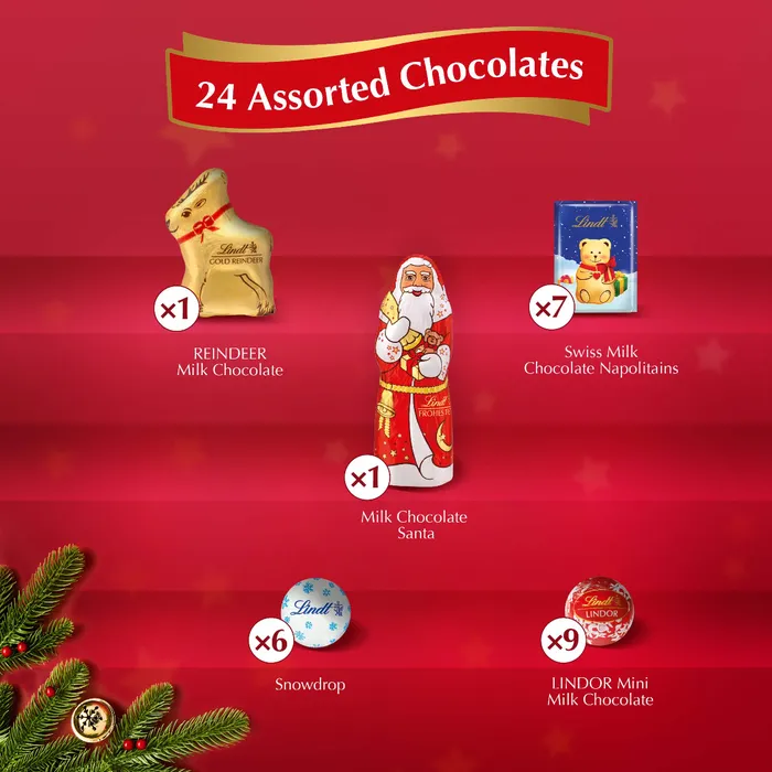 Lindt Advent Calendar Milk Chocolate 160g