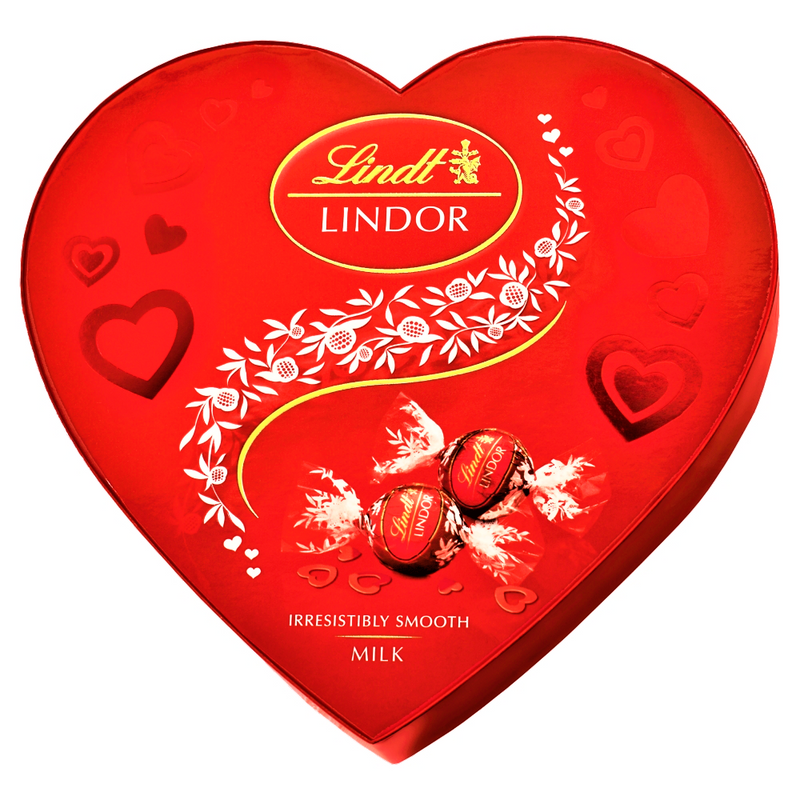 Lindt Lindor Milk Chocolate Truffles Heart Gift Box 200g