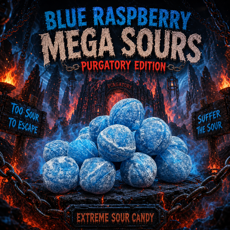 Blue Raspberry Mega Sours PURGATORY EDITION 20 Pack