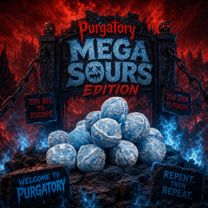 Blue Raspberry Mega Sours PURGATORY EDITION 20 Pack