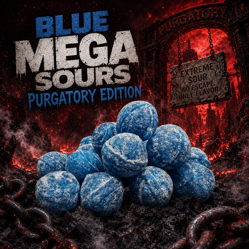 Blue Raspberry Mega Sours PURGATORY EDITION 20 Pack