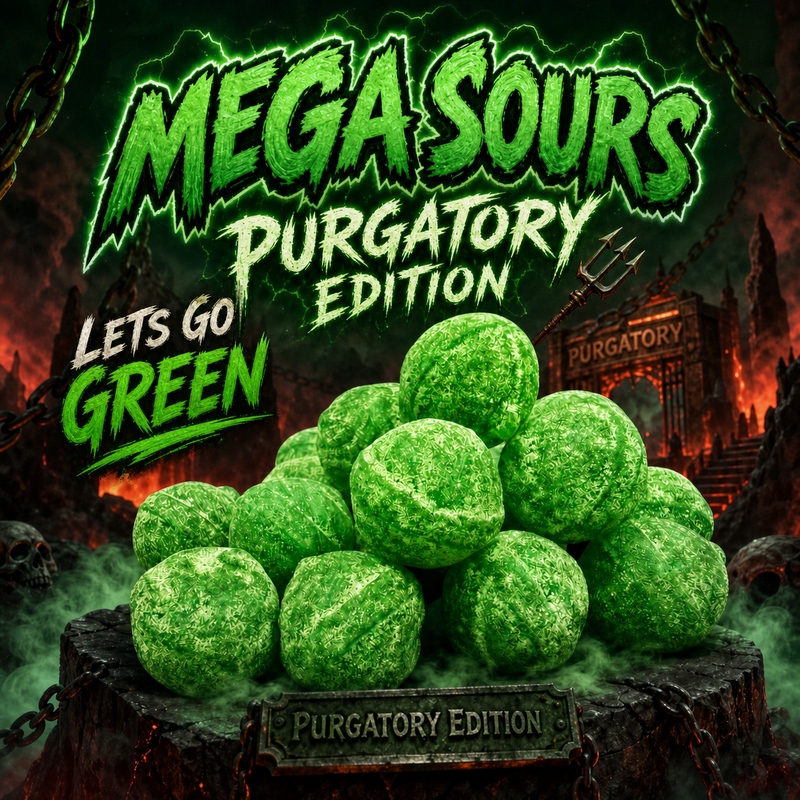 Green Apple Mega Sours PURGATORY EDITION 20 Pack