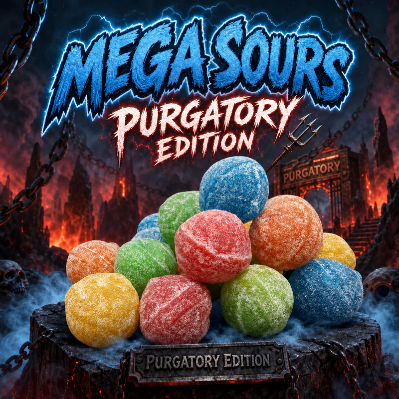 Mixed Fruit Mega Sours PURGATORY EDITION 20 Pack