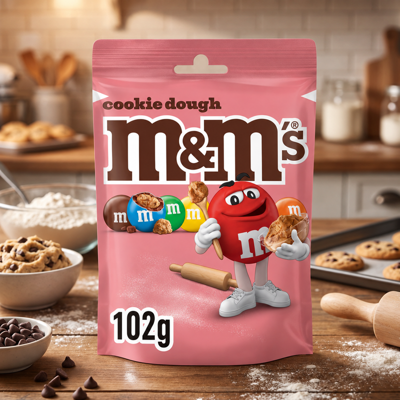 M&M's Cookie Dough Milk Chocolate Share Bag 102g