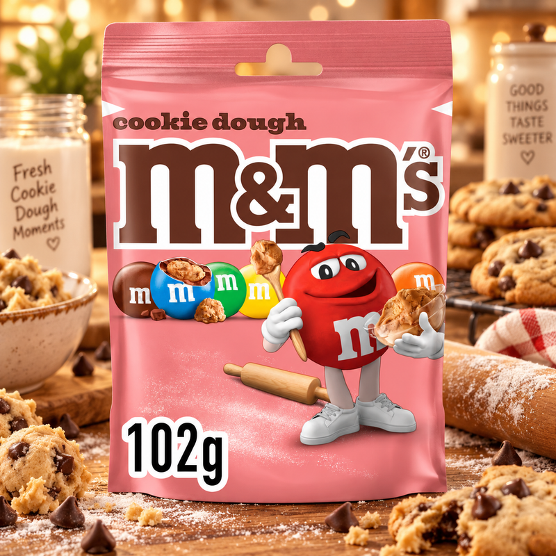 M&M's Cookie Dough Milk Chocolate Share Bag 102g