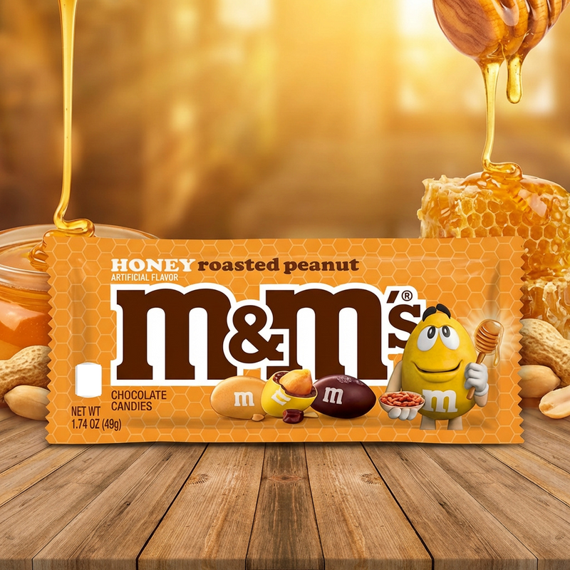 M&M's Honey Roasted Peanut Chocolate Candies (USA) 49g