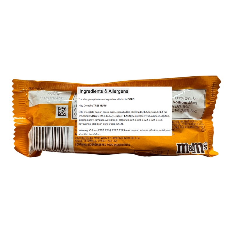 M&M's Honey Roasted Peanut Chocolate Candies (USA) 49g