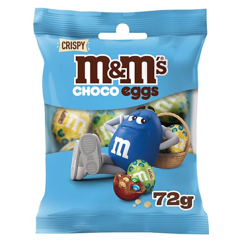 M&M's Crispy Milk Chocolate Chocolate Easter Mini Eggs Bag 72g