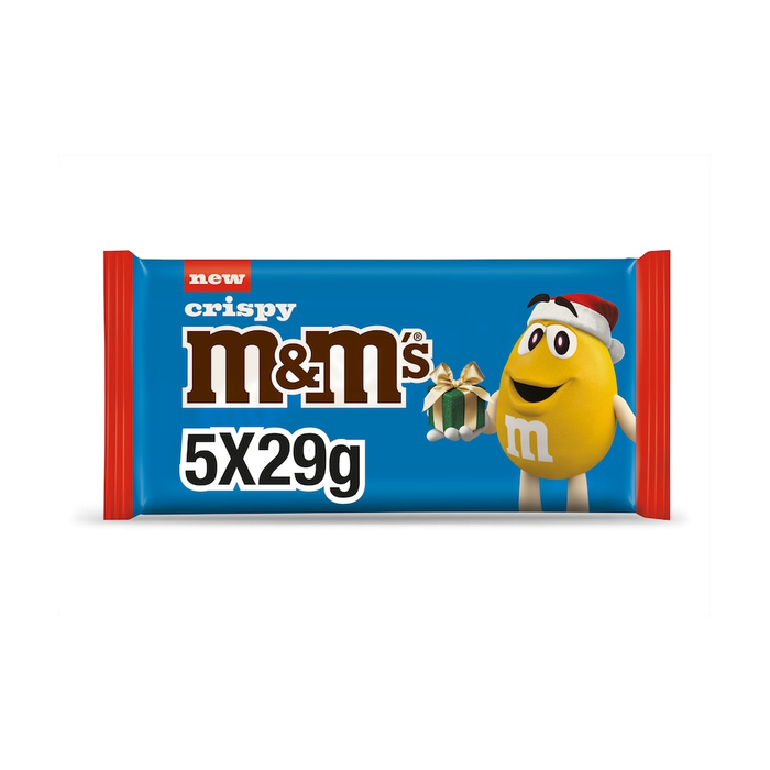 M&M's Crispy Milk Chocolate Santa Multi-Pack 5x29g