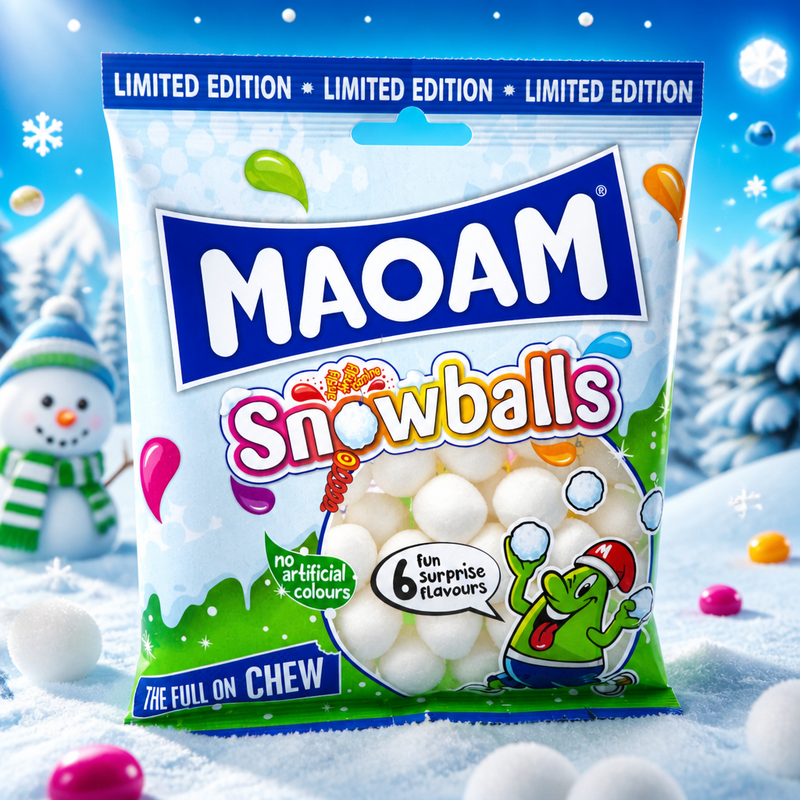 Maoam Snowballs Limited Edition Sweet Bag 140g