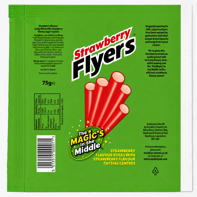 Maxilin Strawberry Flyers 90g
