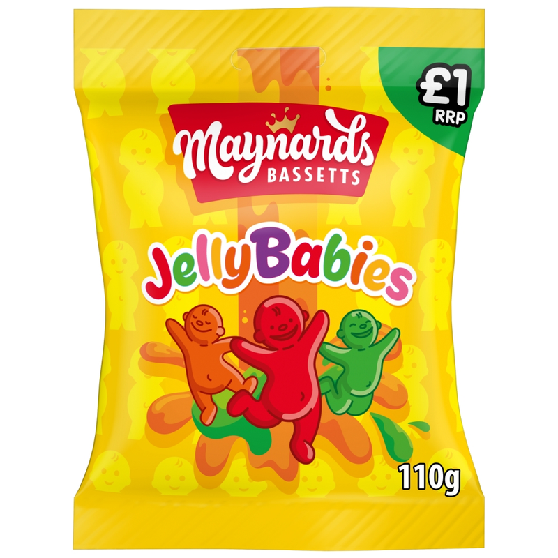 Maynards Bassetts Jelly Babies Sweets Bag 110g