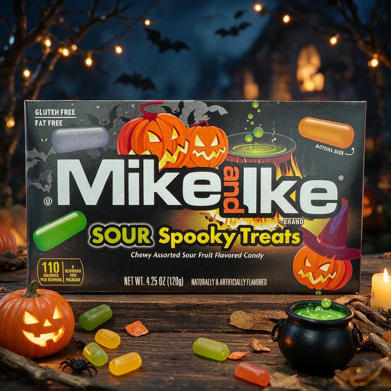 Mike and Ike SOUR SPOOKY TREATS Halloween Edition 120g