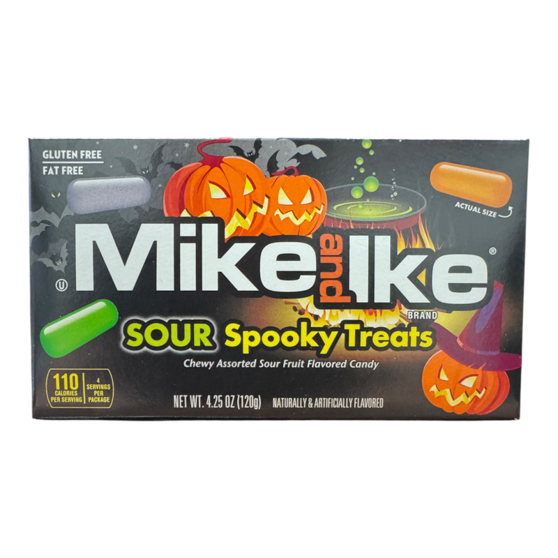 Mike and Ike SOUR SPOOKY TREATS Halloween Edition 120g