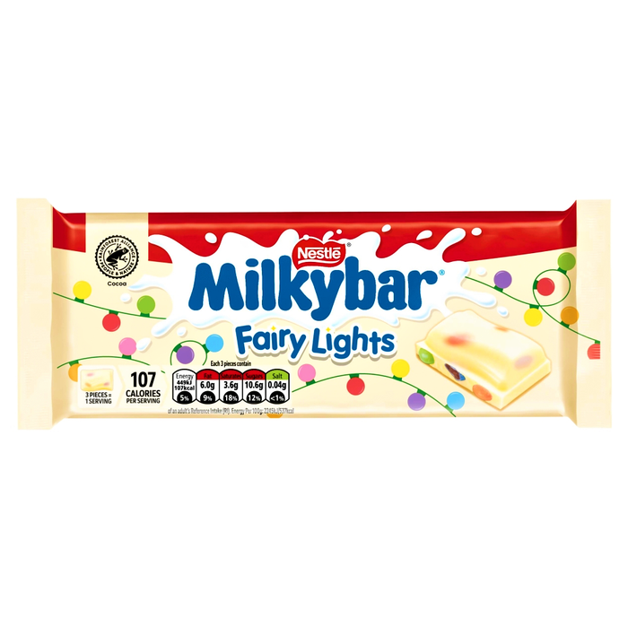 Milkybar Fairy Lights White Chocolate Sharing Bar 100g