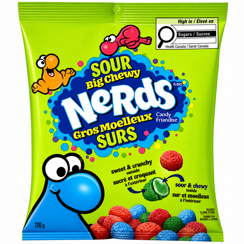 Nerds BIG CHEWY SOUR (USA) Share Bag 170g