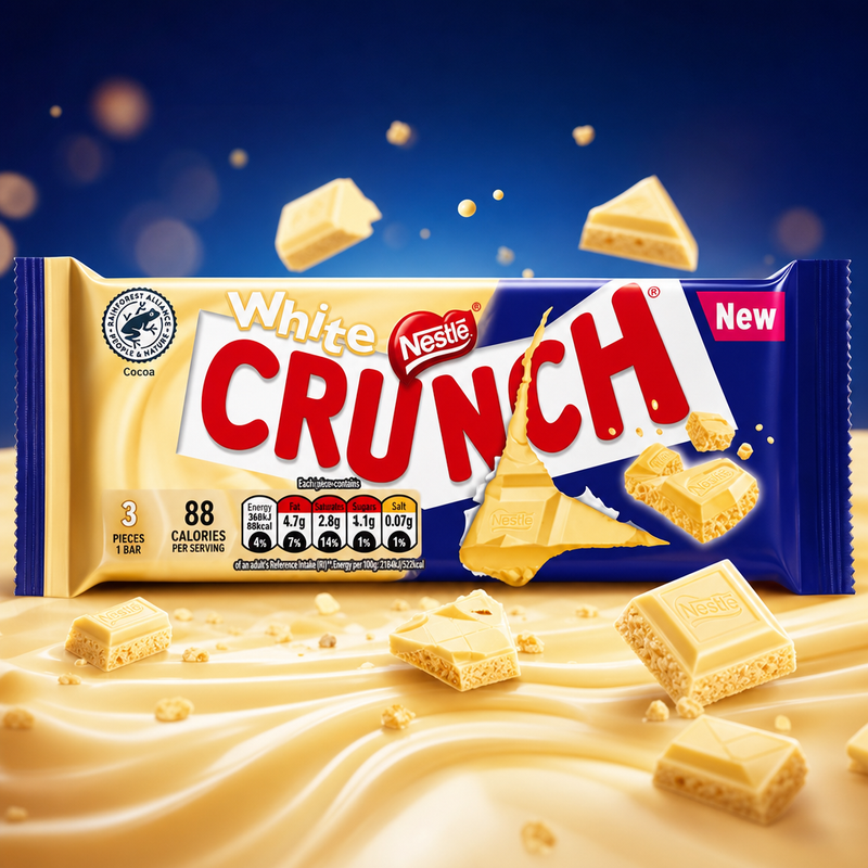 Nestle CRUNCH White Chocolate Sharing Bar 100g