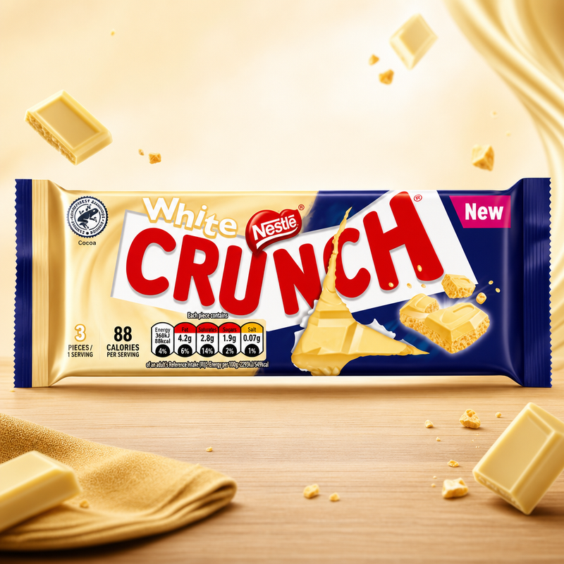 Nestle CRUNCH White Chocolate Sharing Bar 100g