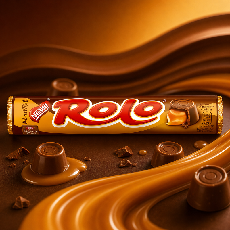 Nestle Rolo Milk Chocolate & Toffee Tube 52g