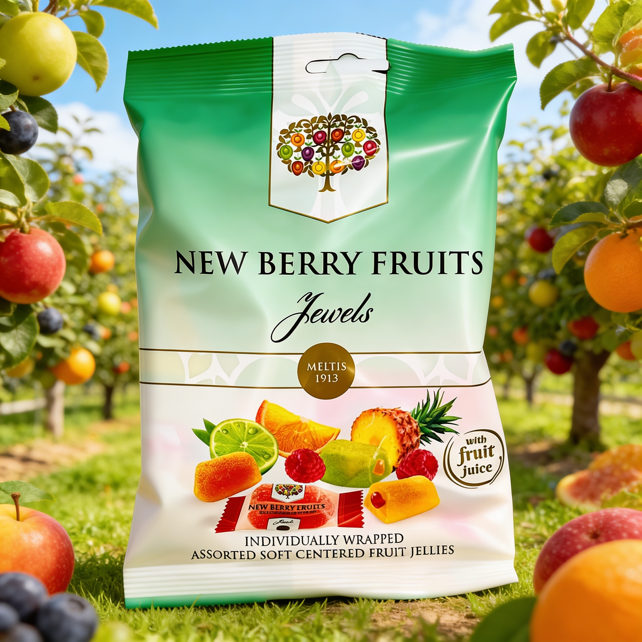 New Berry Fruits Jewels Share Bag 160g — Happy Candy UK LTD