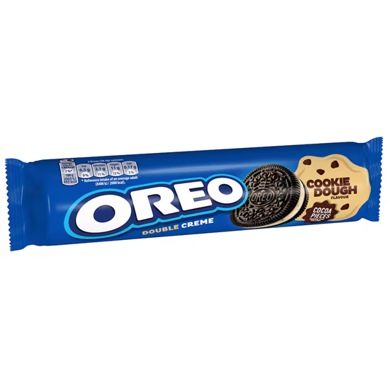 Oreo Double Creme COOKIE DOUGH Cocoa Sandwich Biscuits 157g