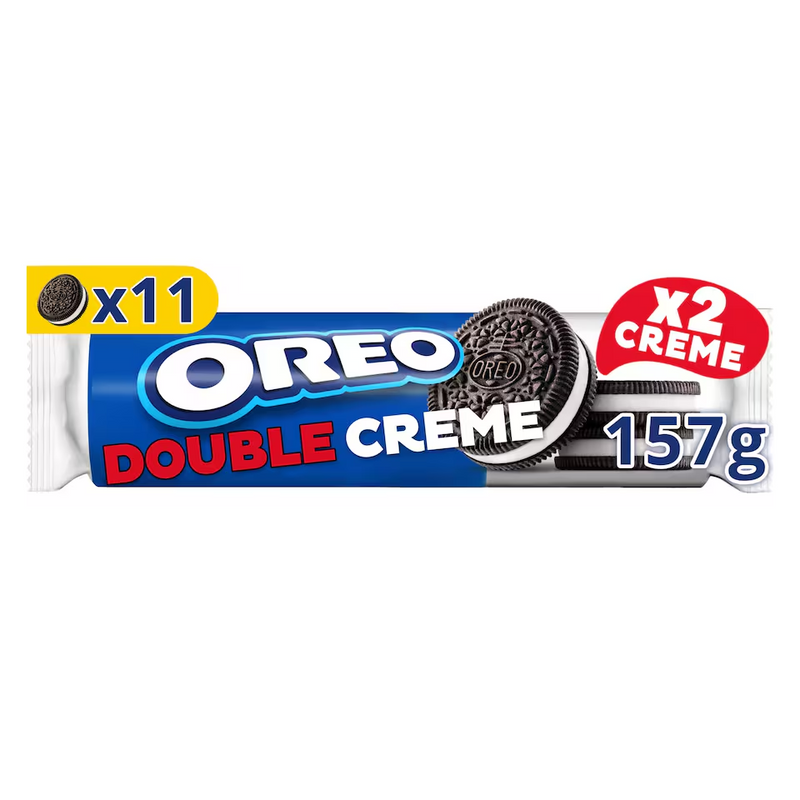 Oreo Double Creme Cookie Chocolate Sandwich Biscuits 157g