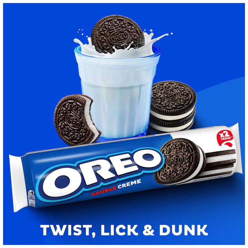 Oreo Double Creme Cookie Chocolate Sandwich Biscuits 157g