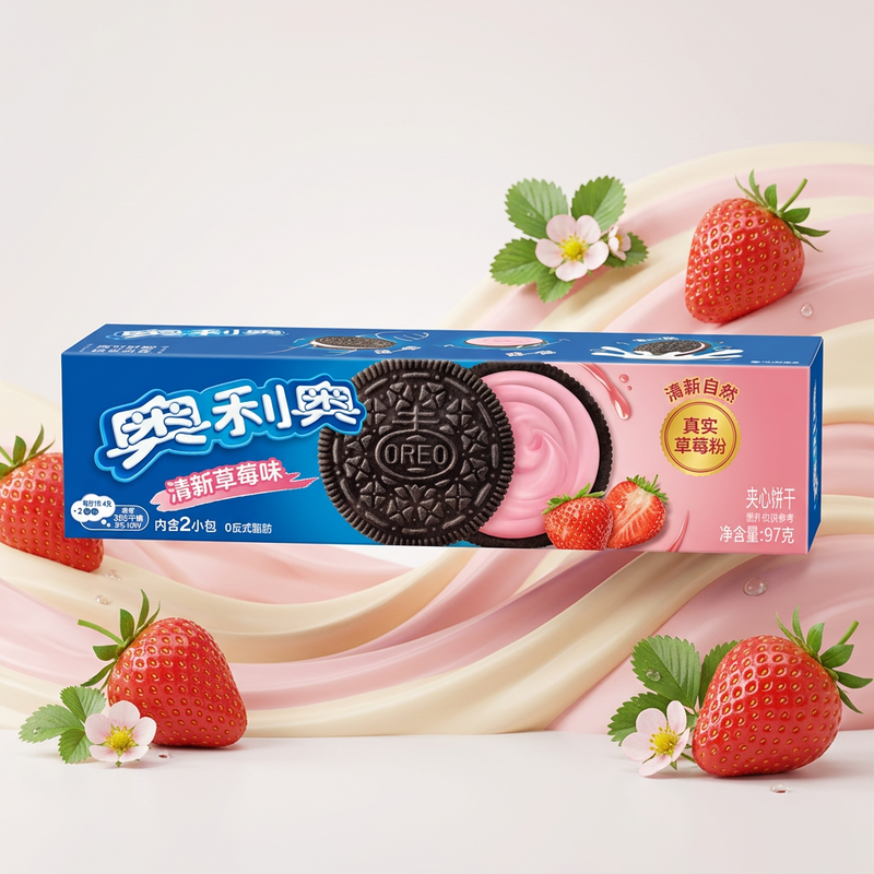Oreo STRAWBERRY Sandwich Cookies (CHINA) 97g