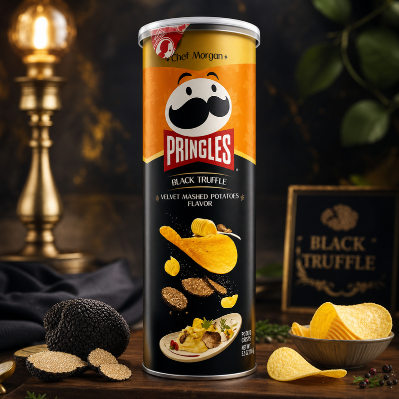 Pringles Black Truffle Velvet Mashed Potato Crisps (CHINA) 80g