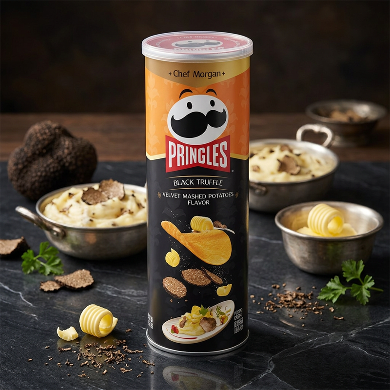 Pringles Black Truffle Velvet Mashed Potato Crisps (CHINA) 80g