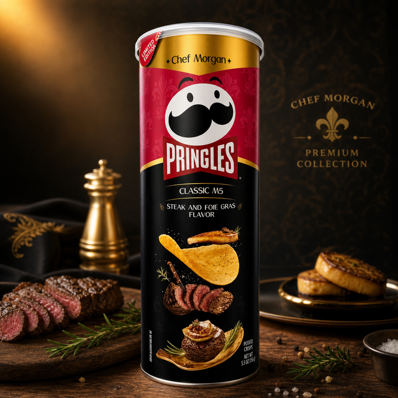 Pringles Classic M5 Foie Gras Steak Potato Crisps (CHINA) 80g