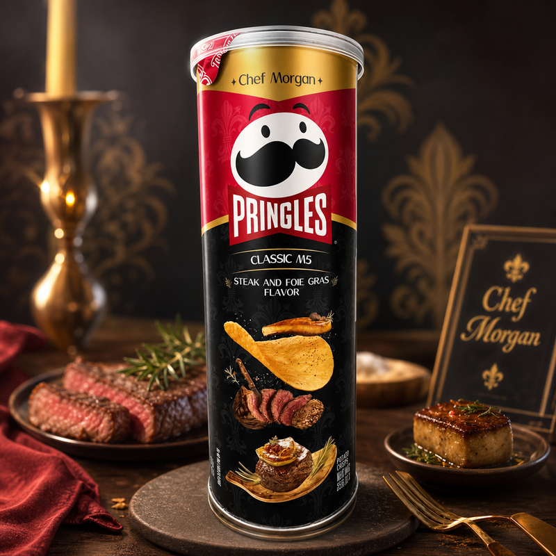 Pringles Classic M5 Foie Gras Steak Potato Crisps (CHINA) 80g