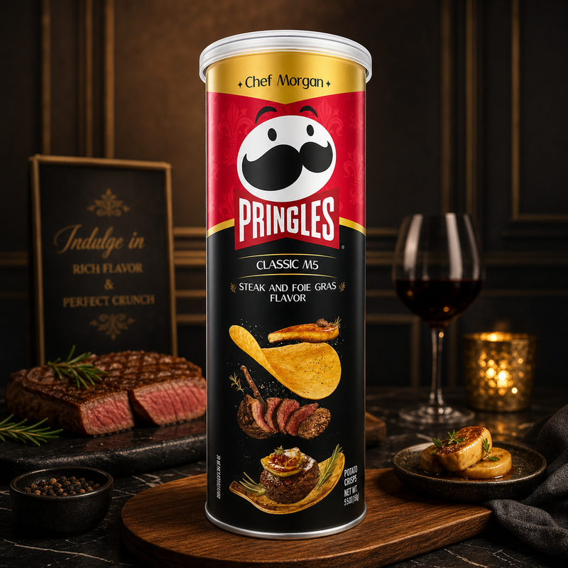 Pringles Classic M5 Foie Gras Steak Potato Crisps (CHINA) 80g