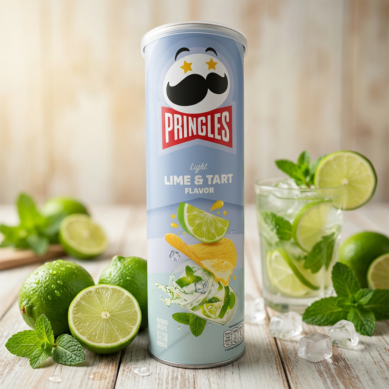 Pringles Lime & Tarte Potato Crisps (CHINA) 110g