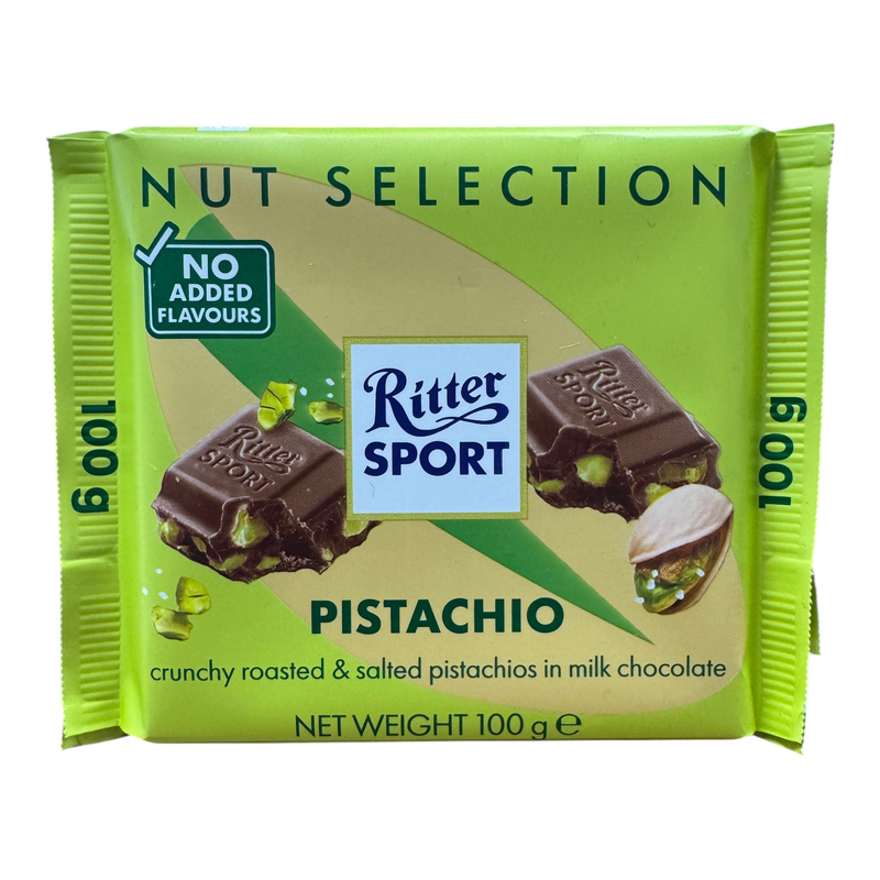 Ritter Sport Pistachio Milk Chocolate Bar 100g