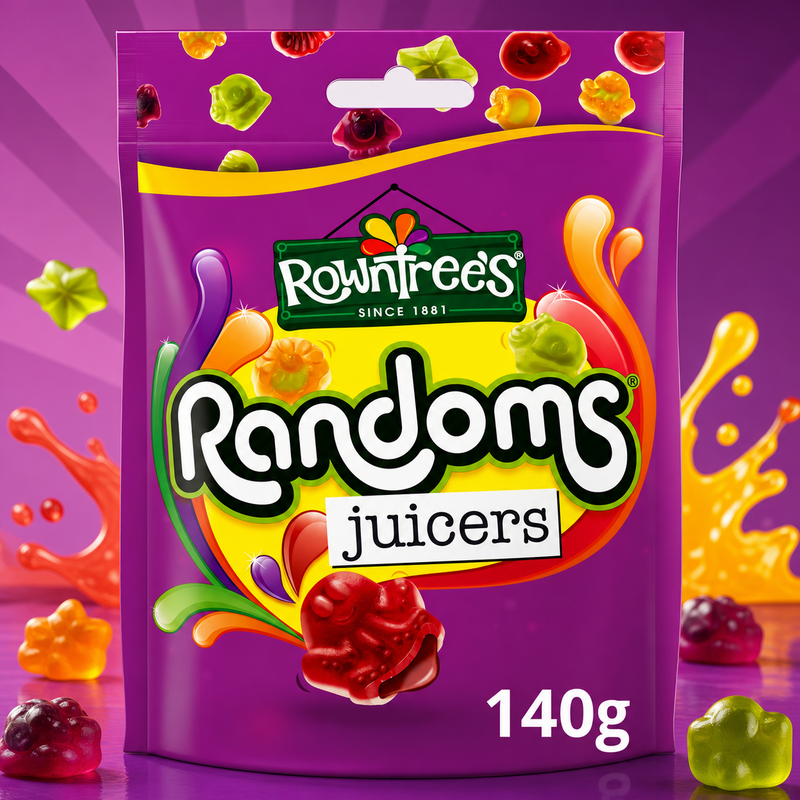 Rowntree's Randoms JUICERS Sweets Sharing Bag 140g