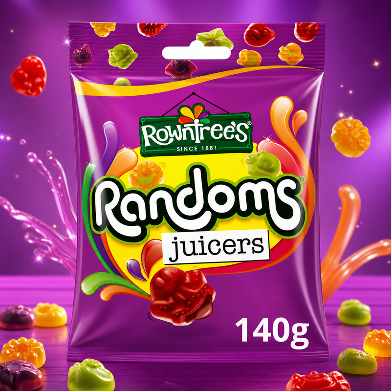Rowntree's Randoms JUICERS Sweets Sharing Bag 140g