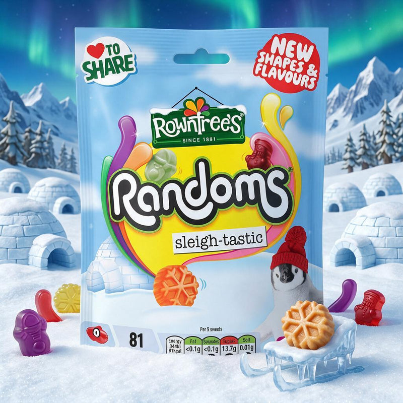 Rowntree's Randoms Sleigh-Tastic Sweets Sharing Bag 130g