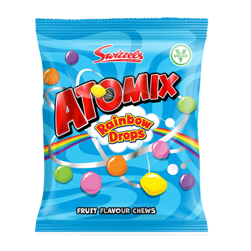 Swizzels ATOMIX Rainbow Drops Candy Bag 110g