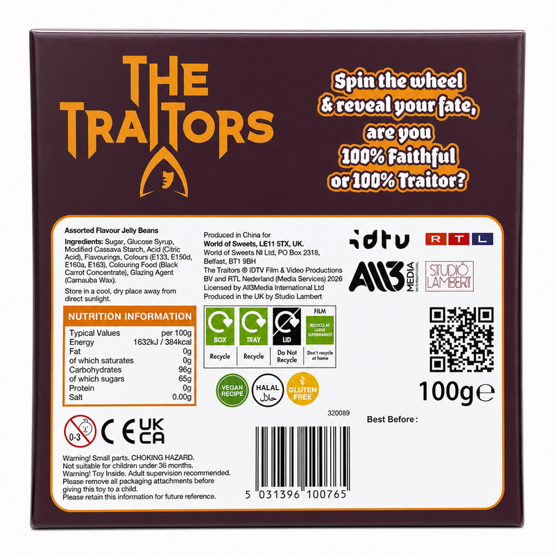 THE TRAITORS Jelly Bean Spinner Game 100g