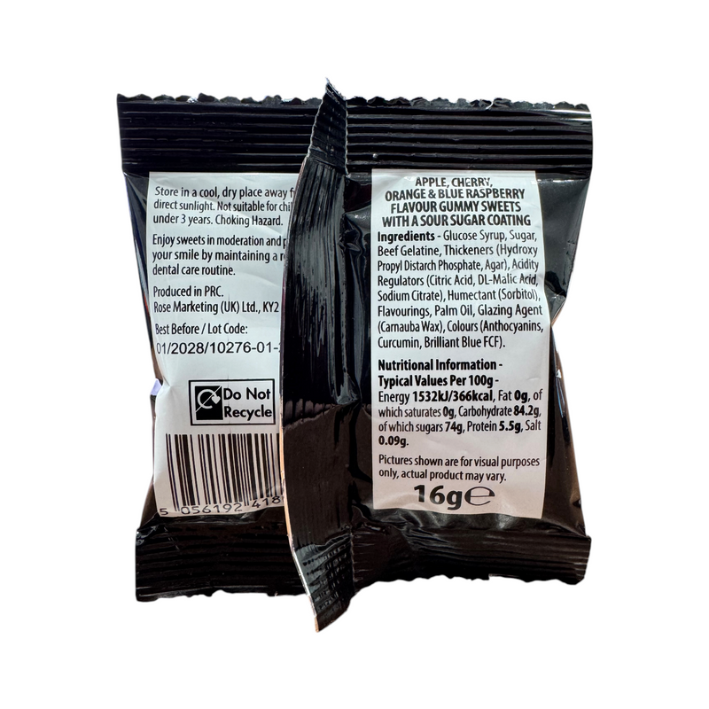 Tango Mixed Fruit Fizzy Bottles Mini Bags 4 Pack (4x16g)