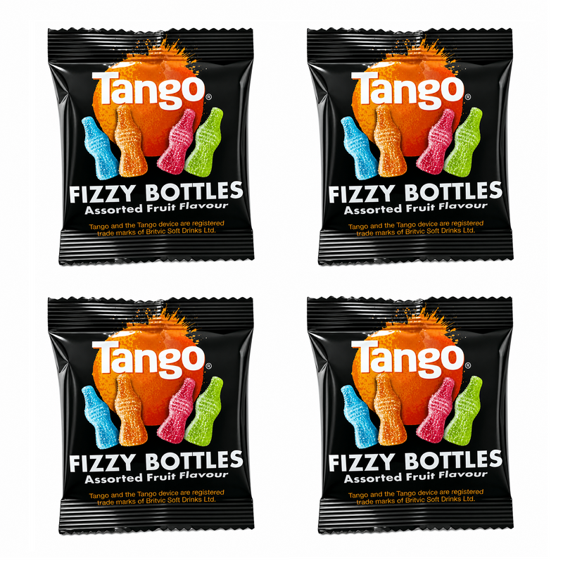 Tango Mixed Fruit Fizzy Bottles Mini Bags 4 Pack (4x16g)