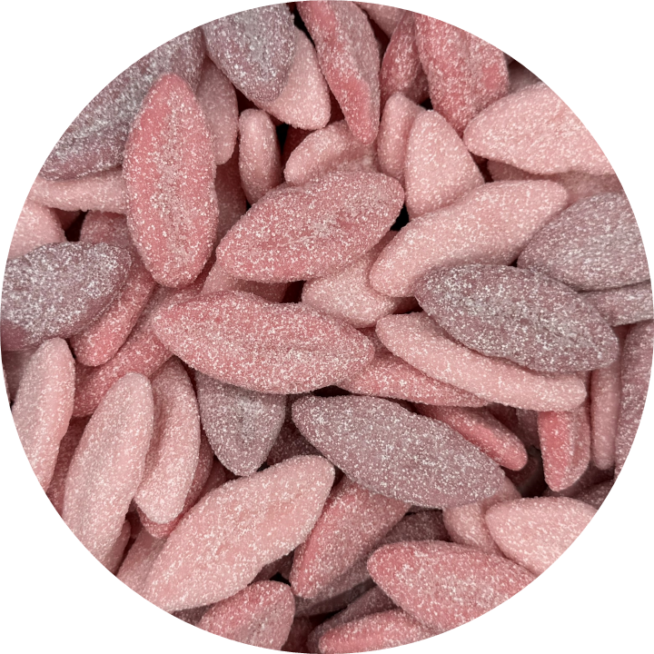 Triple Kiss Sour Lips Strawberry, Grape & Grapefruit Vegan Gummies
