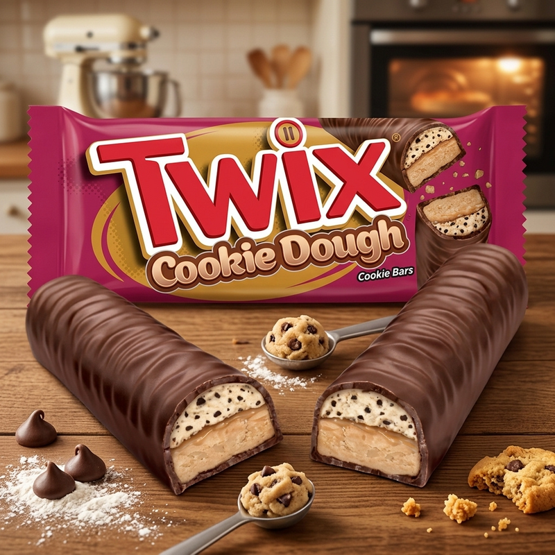 Twix Cookie Dough Milk Chocolate Bar (USA) 38.6g