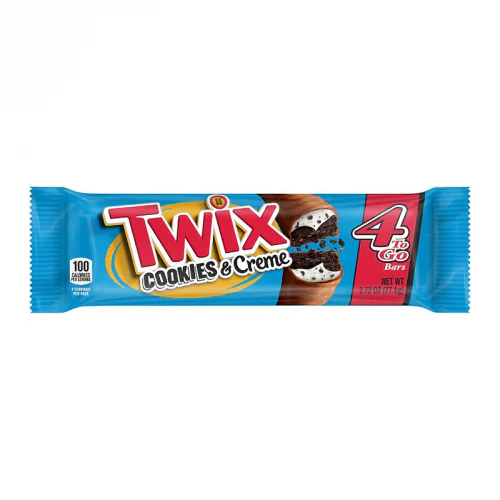 Twix Cookies & Creme Milk Chocolate Bar (USA) Share Size 77.1g