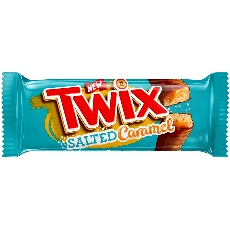 Twix SALTED Caramel Milk Chocolate Bar (IMPORT) 46g